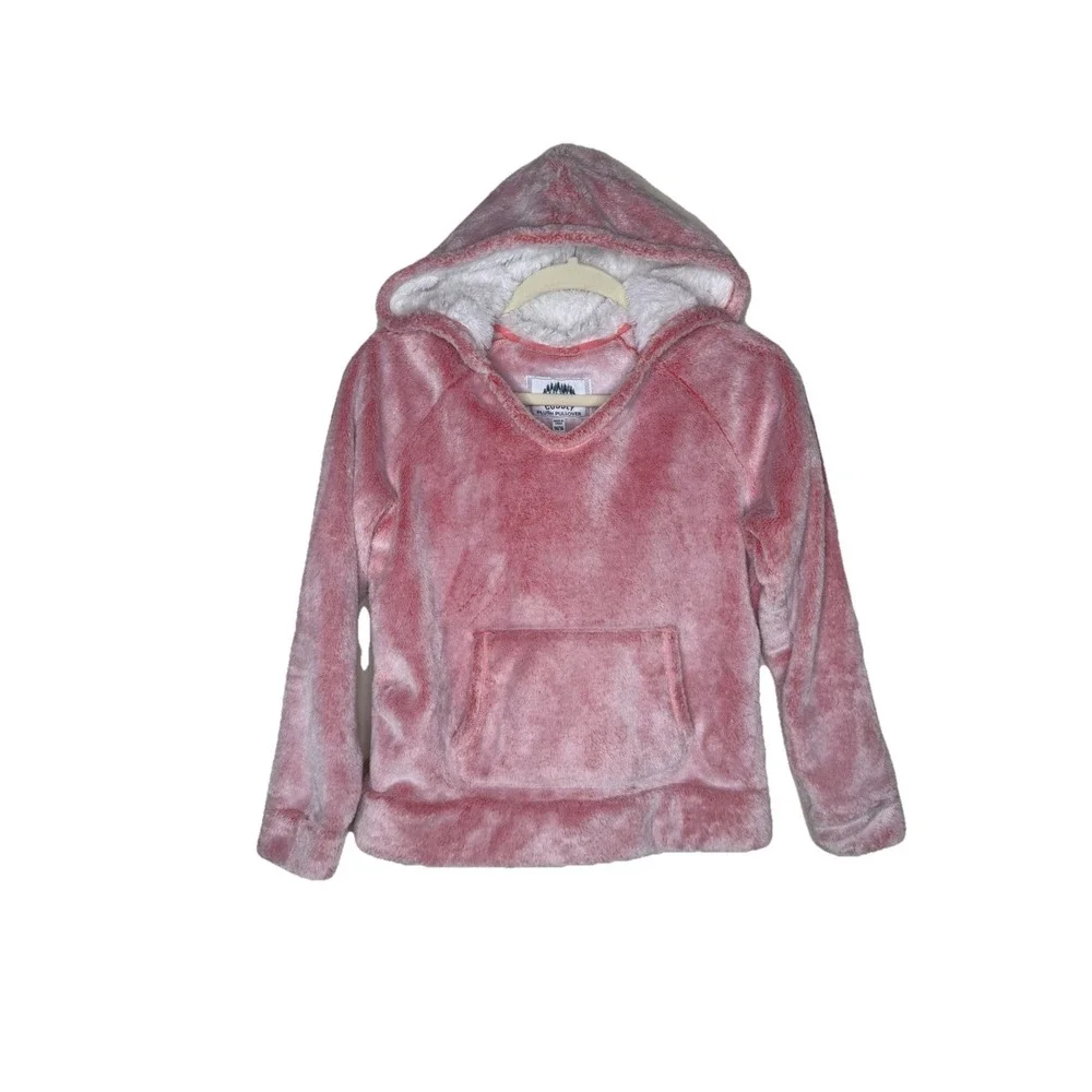 Member's Mark Girls Cozy Plush Sherpa Pullover Hoodie Sweatshirt, Size 14/16